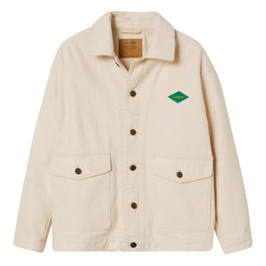 American Vintage - Short Straight Cut Collared Shirt Jacket | Ecru