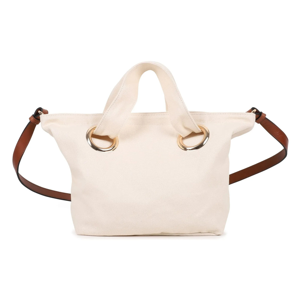 Chloé - Organic Cotton Logo Tote Bag | Chalk