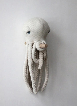 Bigstuffed - Albino Dev Octopus Plüschspielzeug 60 cm | Weiß