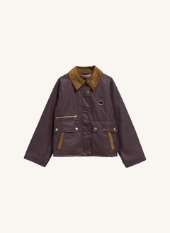 Barbour - Cottingham Yağlı Pamuk Ceket | Bordo