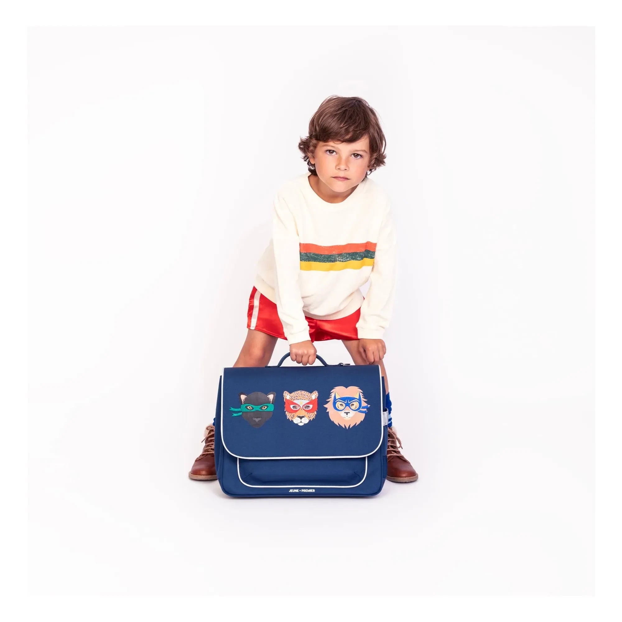 Jeune Premier - Midi Supercats Handbag | Koyu Mavi