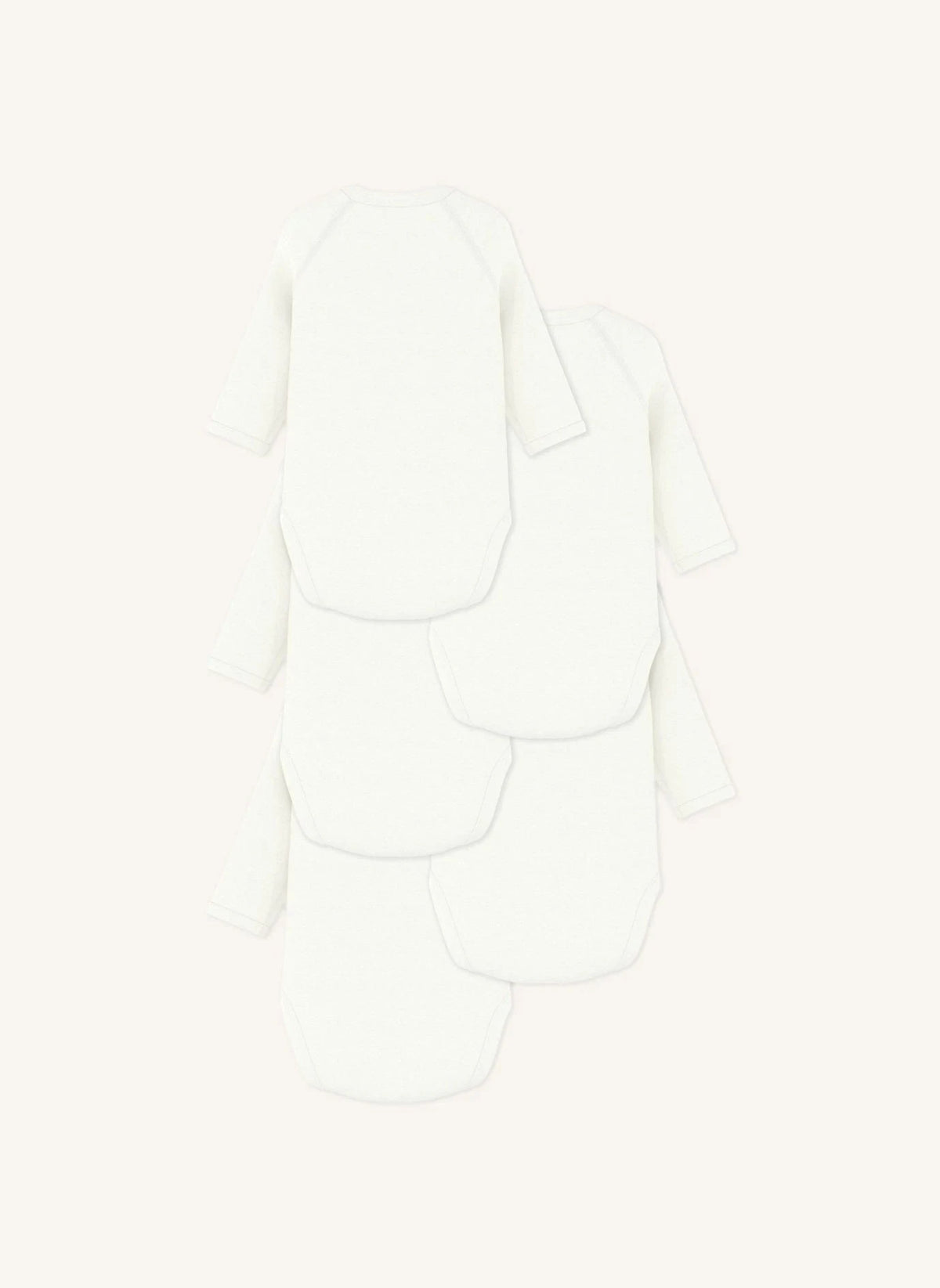 Petit Bateau - 5'li Mon Coeur Bio Pamuk Çapraz Body Seti | Beyaz