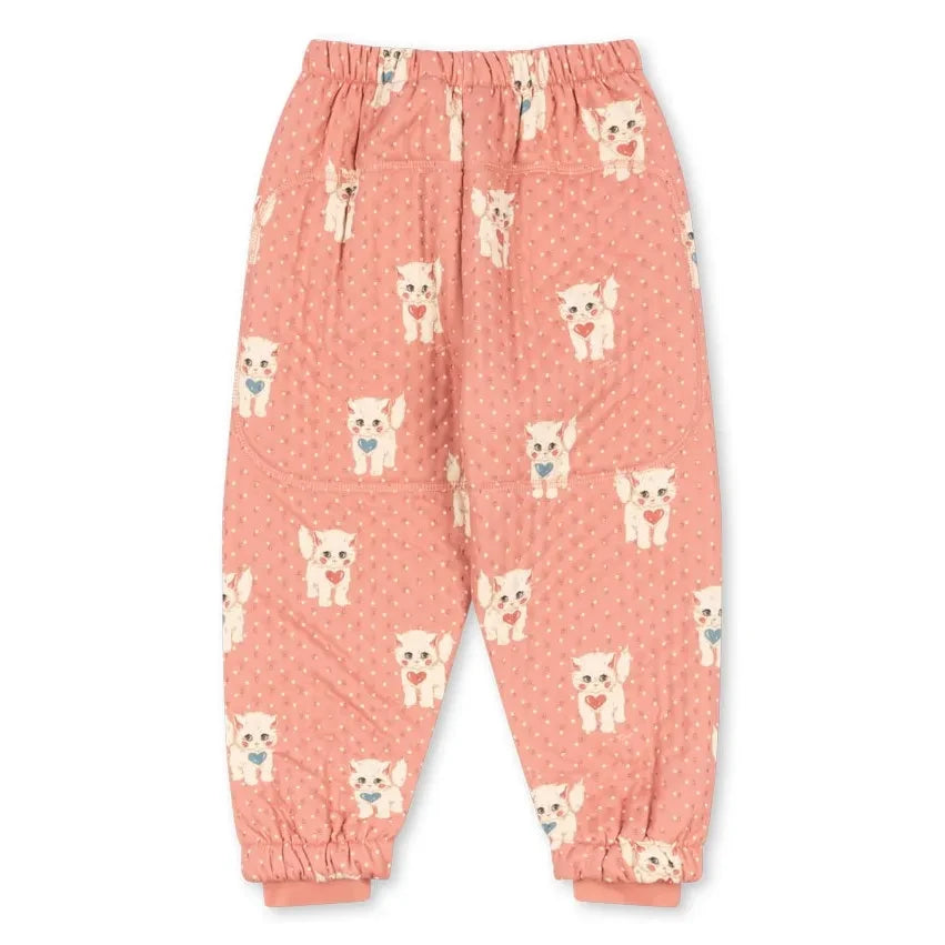 Konges Sløjd - Thermohose Katzen Recycelte Fasern | Rosa
