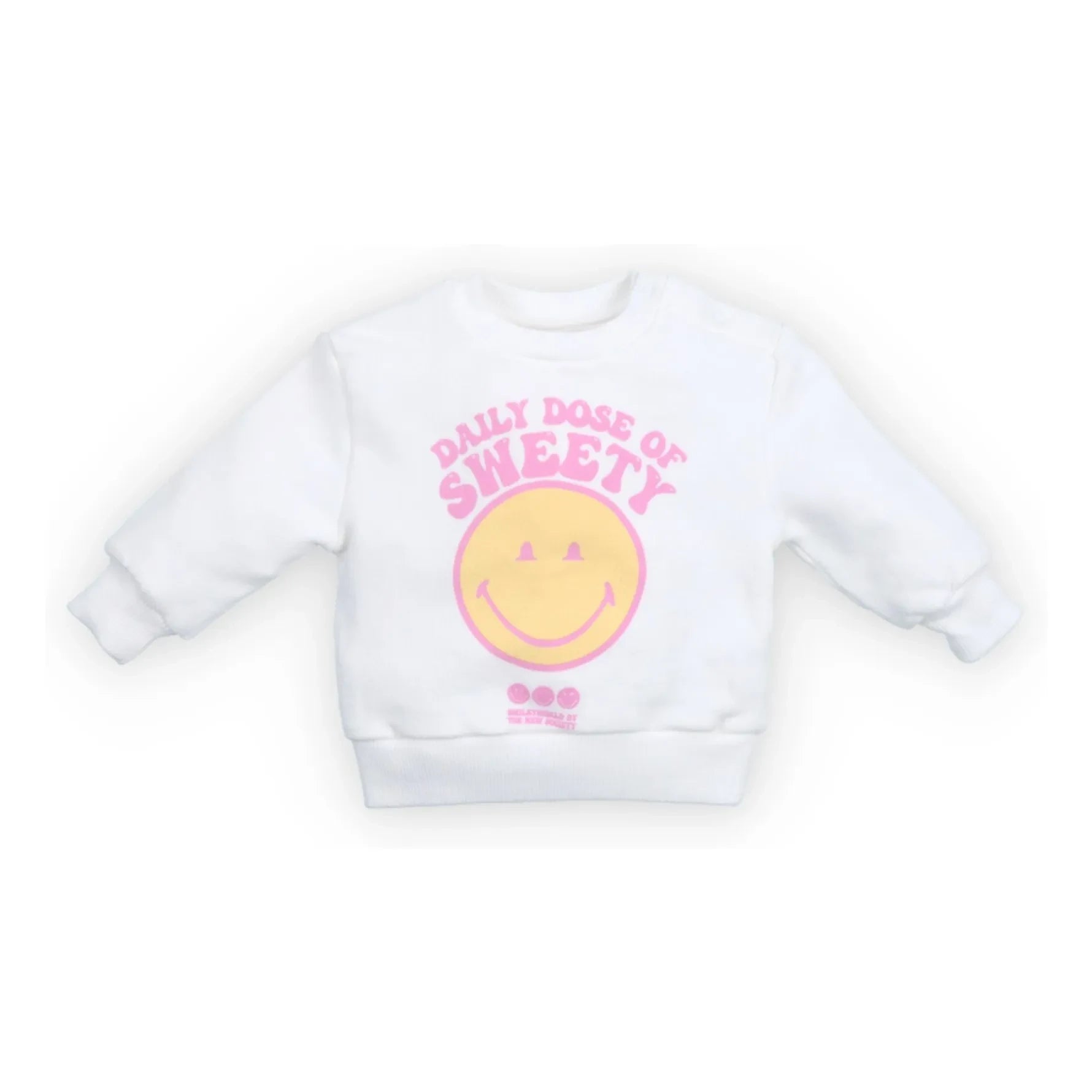 the new society - Smiley Baby Sweat | Beyaz
