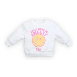 the new society - Smiley Baby Sweat | Beyaz