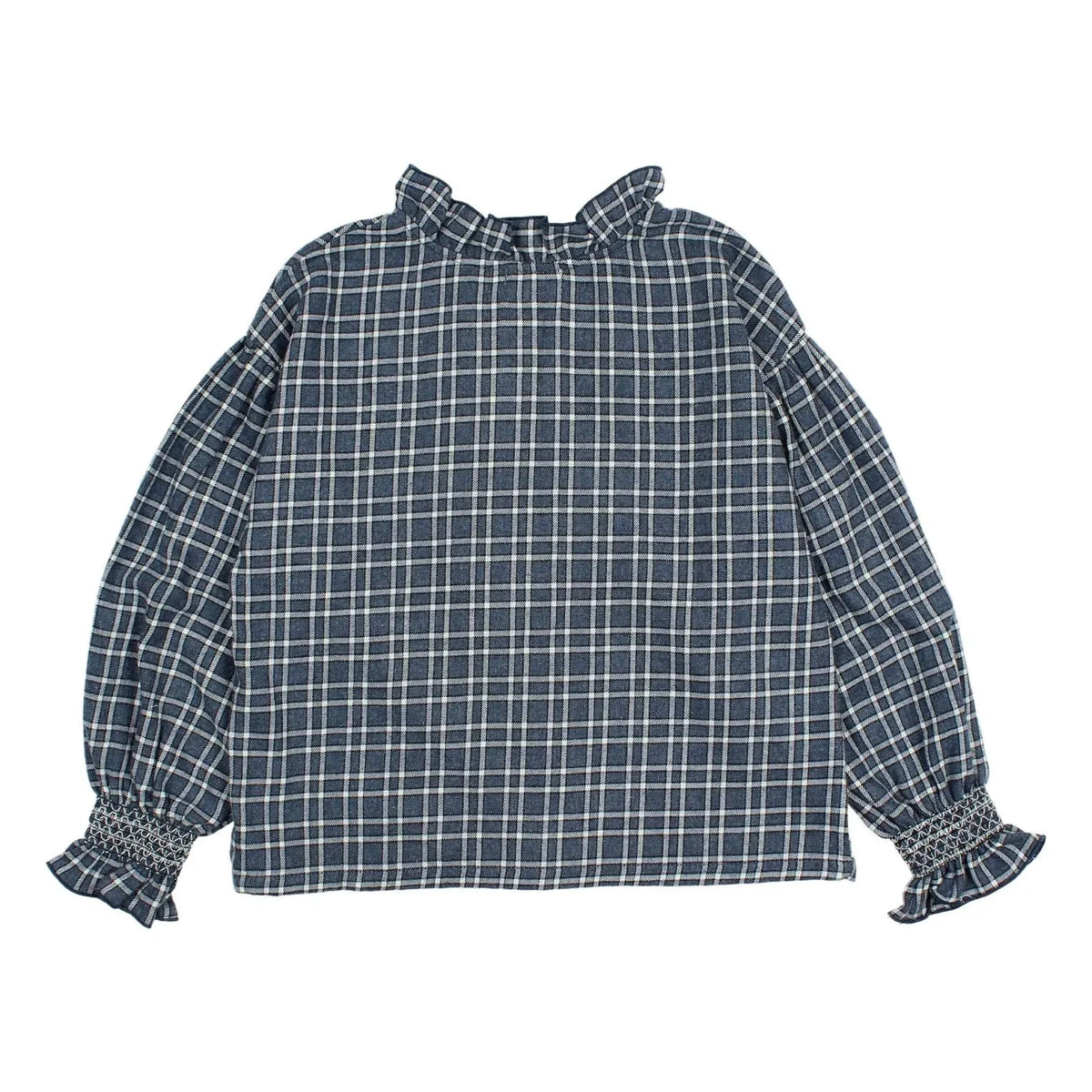 Búho - Tartan bluz | Lacivert