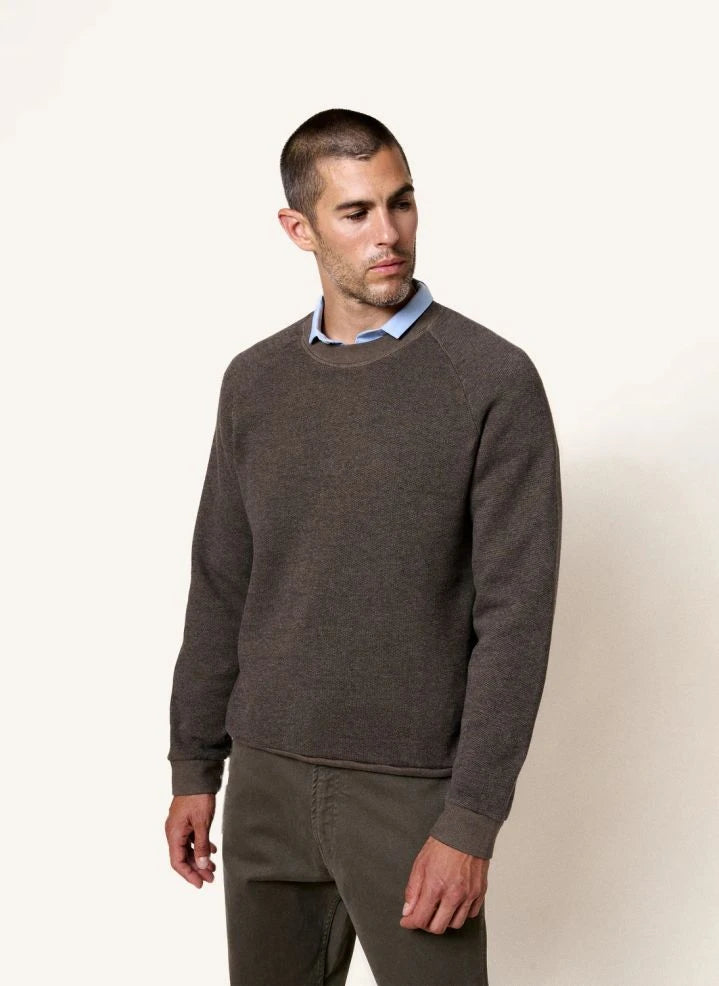 Homecore - Pamuklu Terry Sweatshirt | Koyu Bej