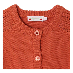 Bonpoint - Elisea Wool Cardigan | Blood Orange