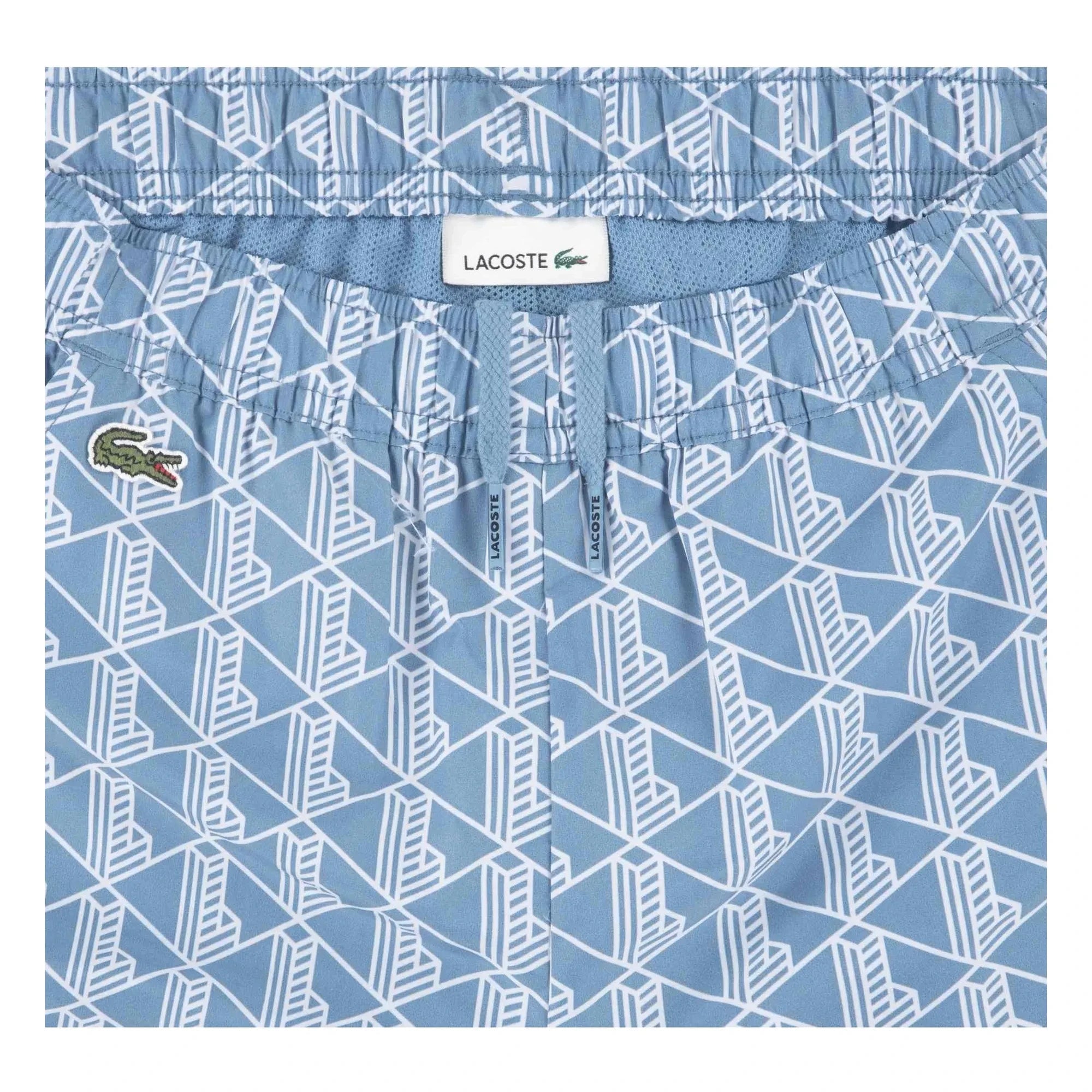 Lacoste - Monogramlı Geri Dönüştürülmüş Elyaf Ceket ve Eşofman Altı Seti | Açık Mavi