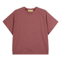 Momoni - Nashoba Striped T-Shirt | Red