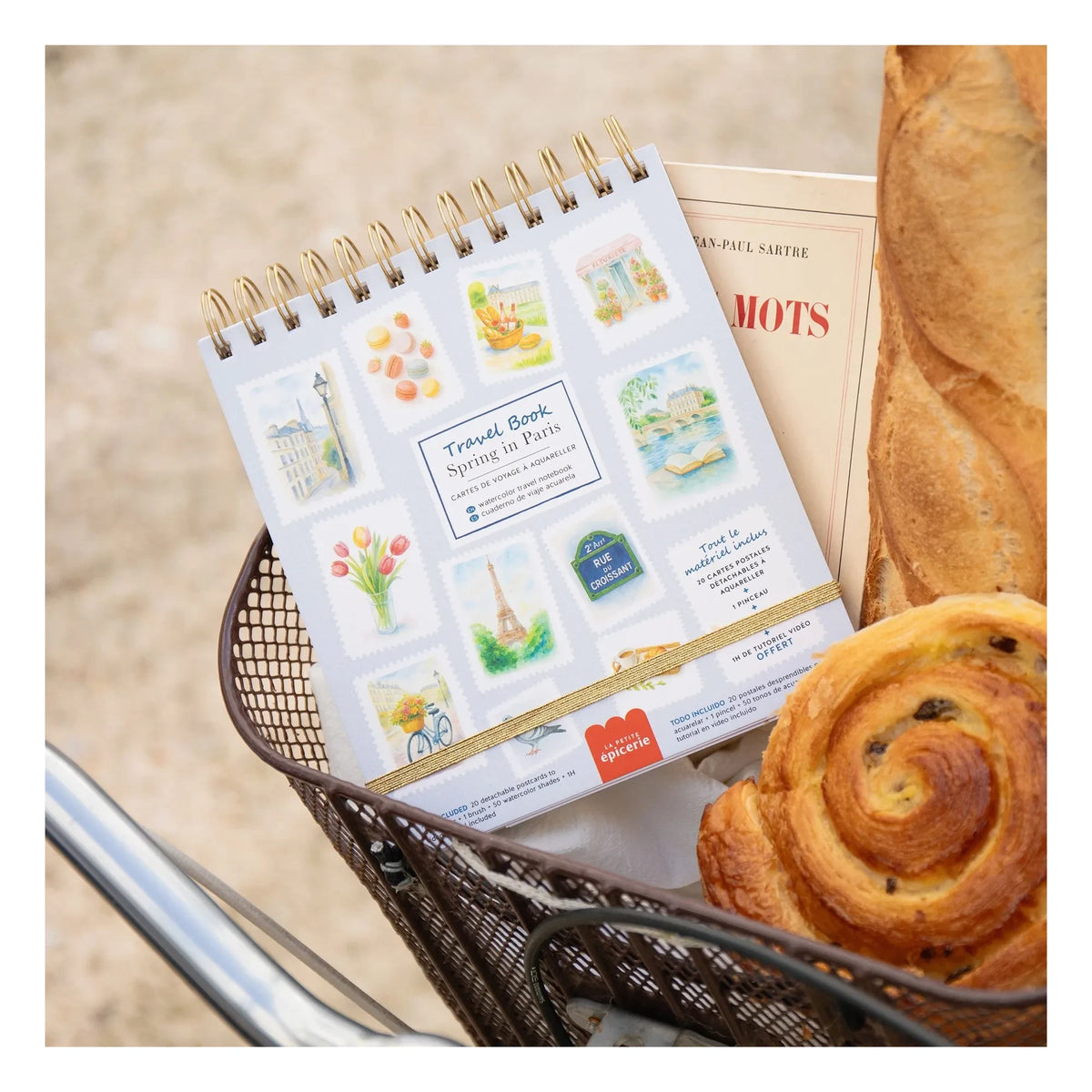 La Petite Épicerie - Watercolor notebook - Spring in Paris