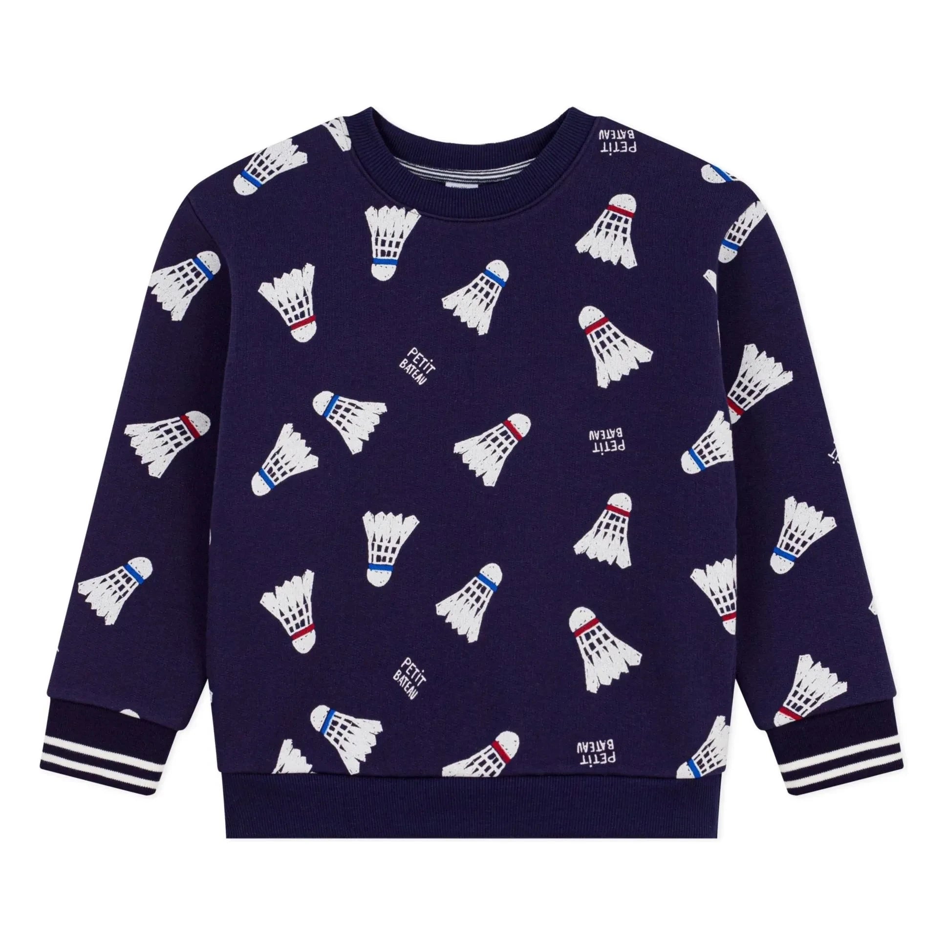 Petit Bateau - Badminton polar sweatshirt | Gece mavisi
