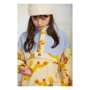 Mini Rodini - Zip-Sweatshirt Hasen Recycelte Faser | Gelb