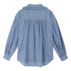 Emile et Ida - Célia Bluse aus Chambray | Blau