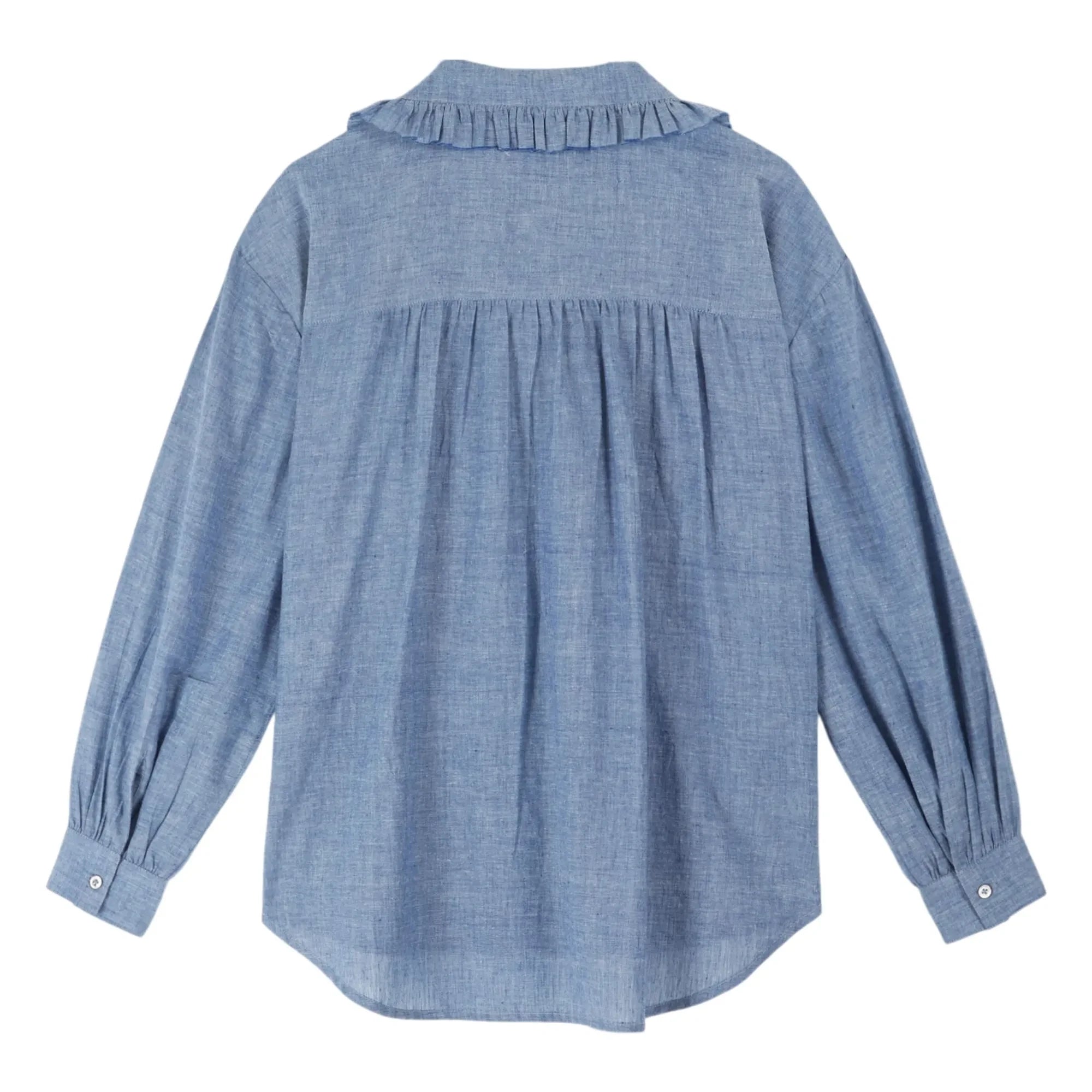 Emile et Ida - Célia Chambray Bluz | Mavi