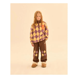 Jelly Mallow - Elmas Desenli Sweatshirt | Sarı