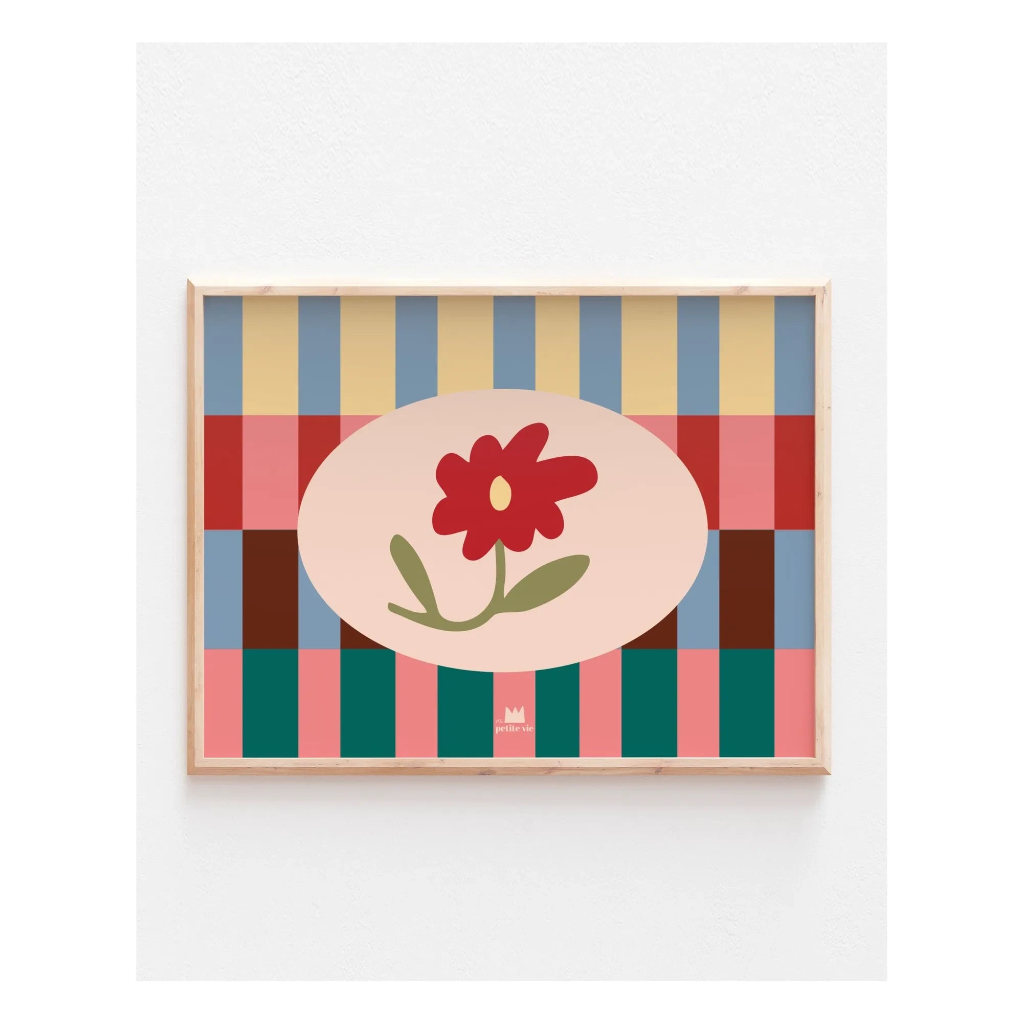 Ma petite vie - Grafik-Blumenposter