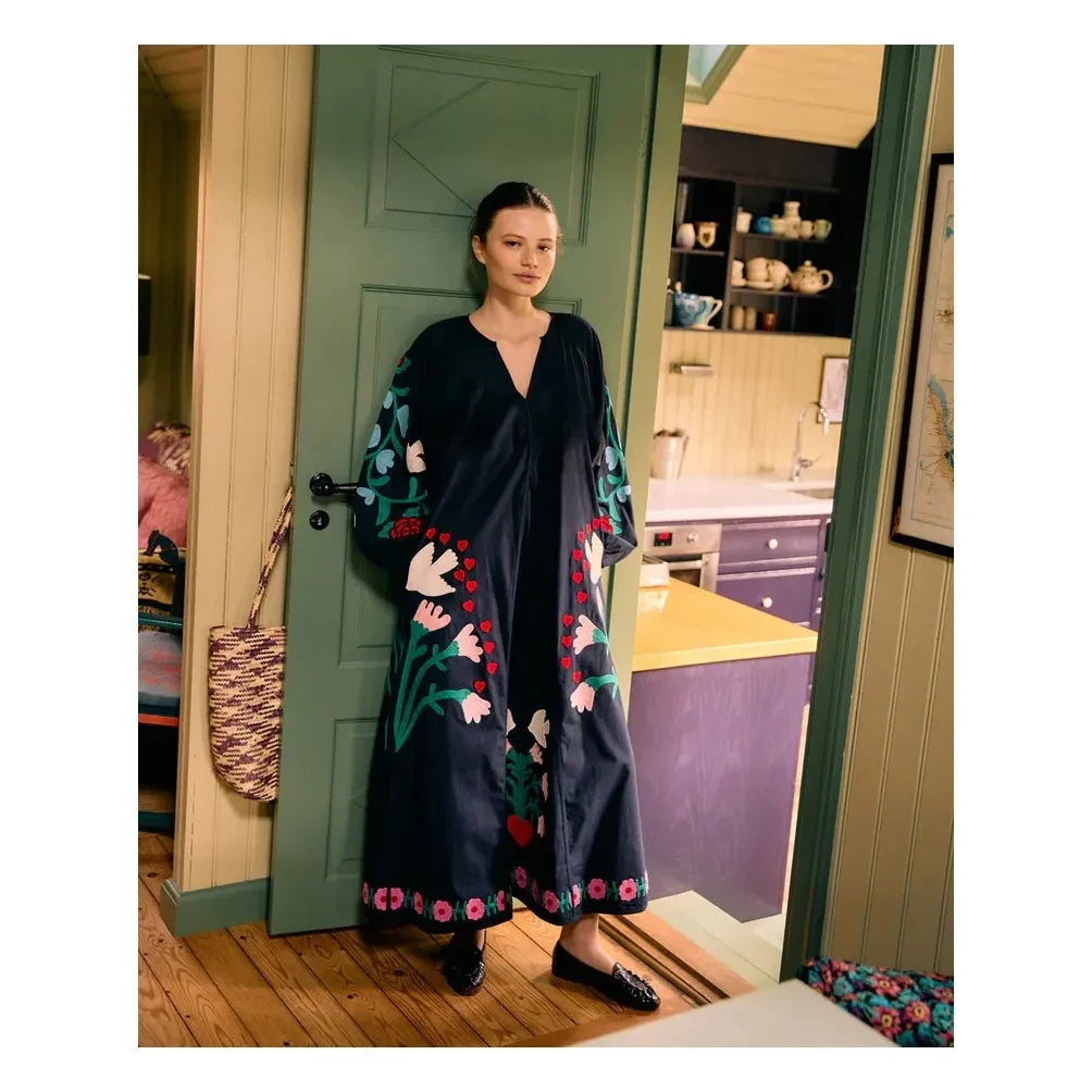 SISSEL EDELBO - Fran Bio-Baumwollkleid | Dunkelblau