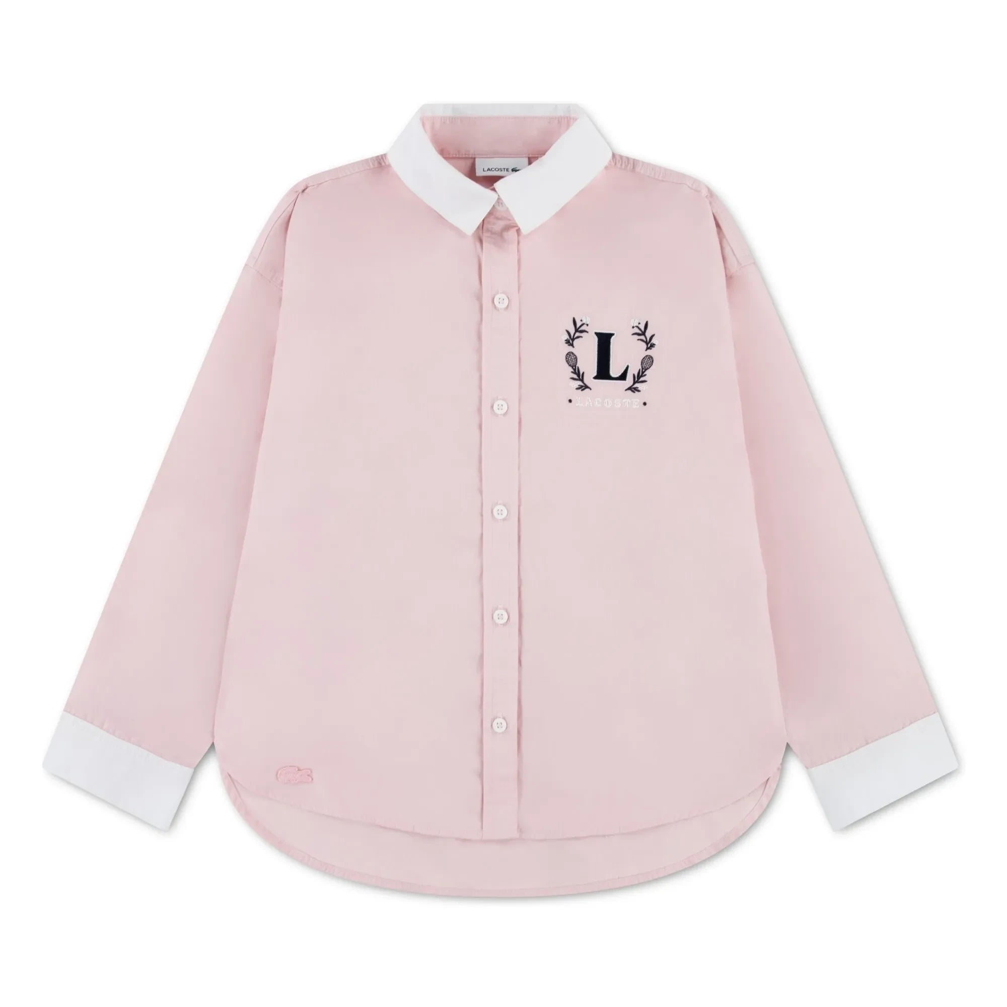 Lacoste - Gömlek L Organik pamuk | Açık Pembe