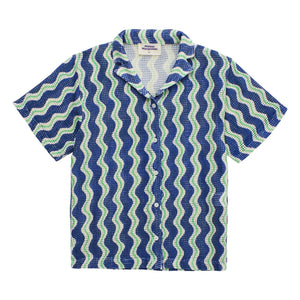 Maison Mangostan - Camisa Ondulada | Azul