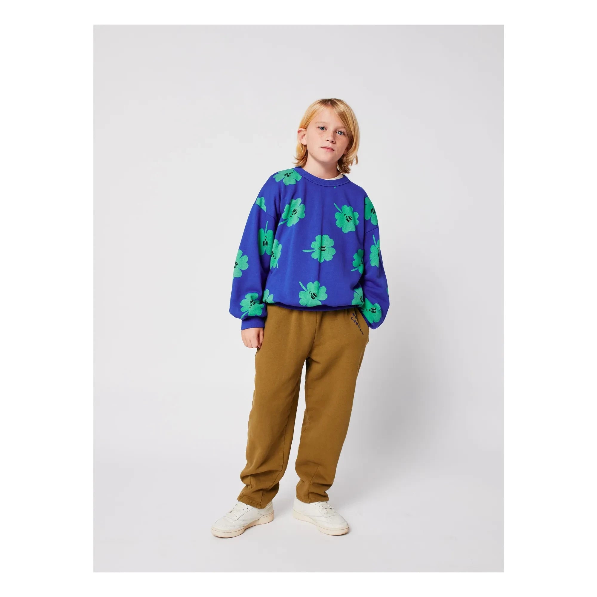 Bobo Choses - Sudadera de tréboles de algodón orgánico | Azul