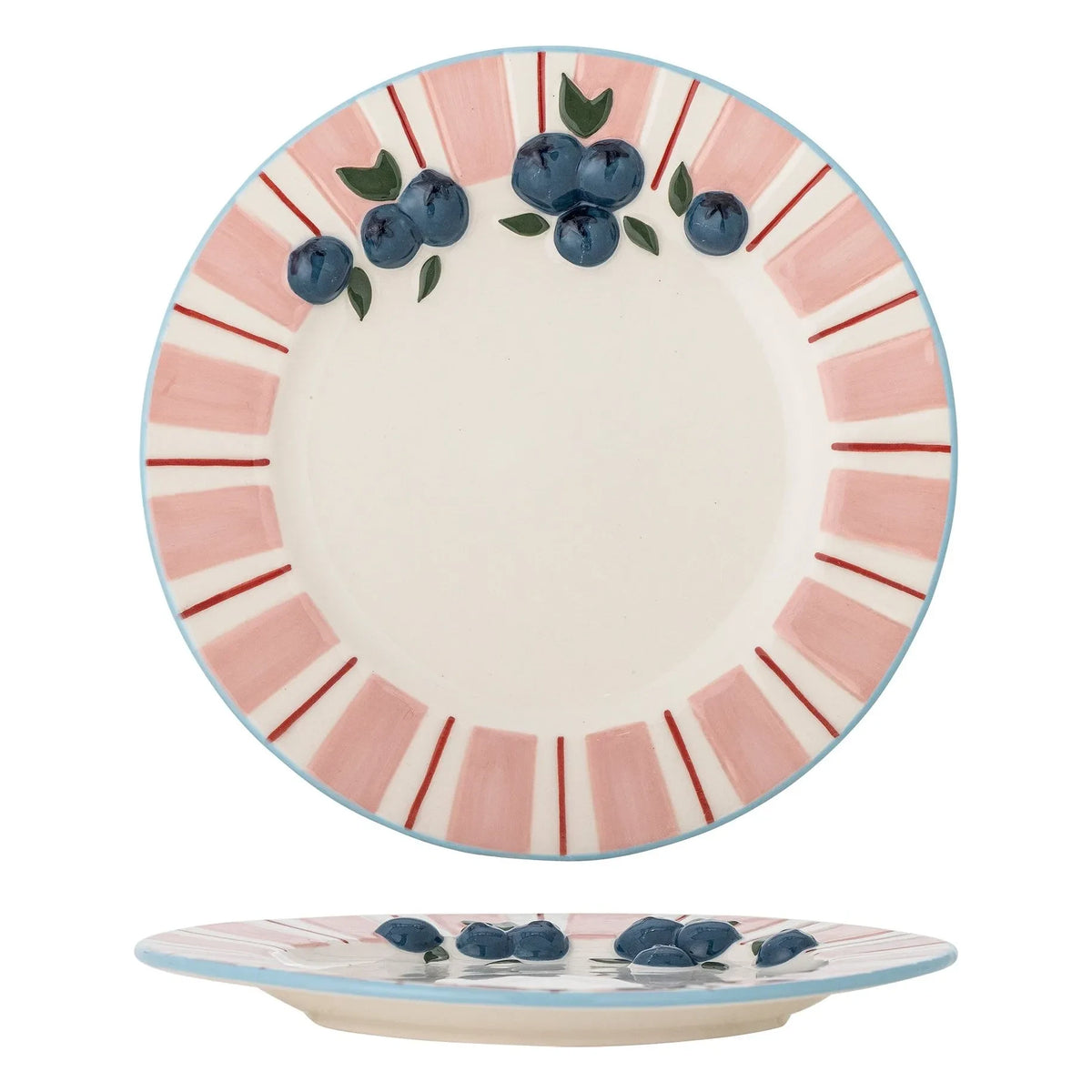 Bloomingville - Tatlı servis tabakları - 4'lü Set | Pembe