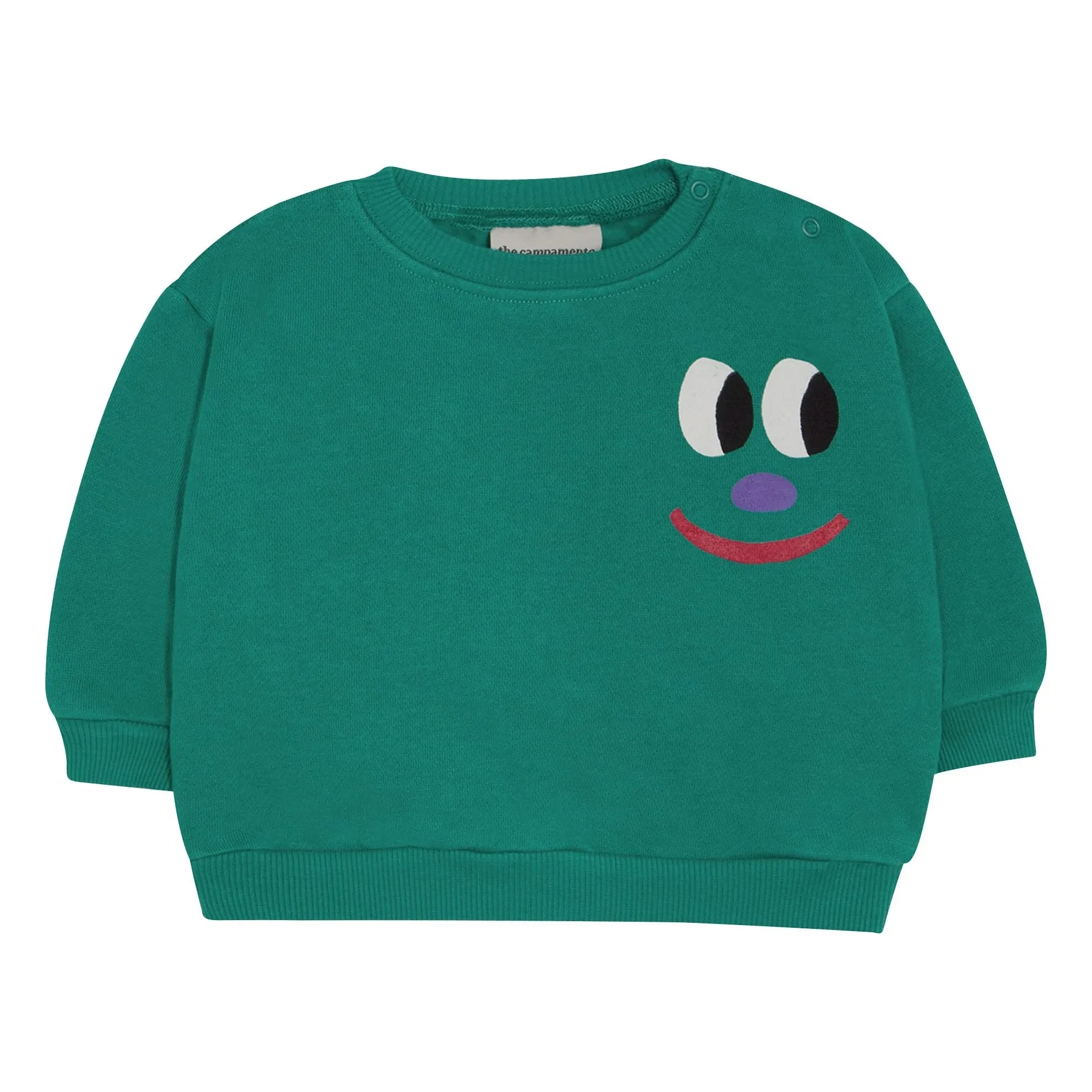 The Campamento - Smiley Bebek Sweatshirt | Yeşil