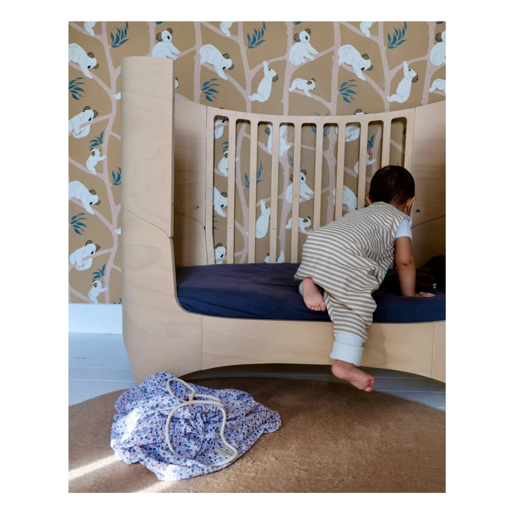 Tante Reine - Organic cotton footed lightweight sleep sack | Honey
