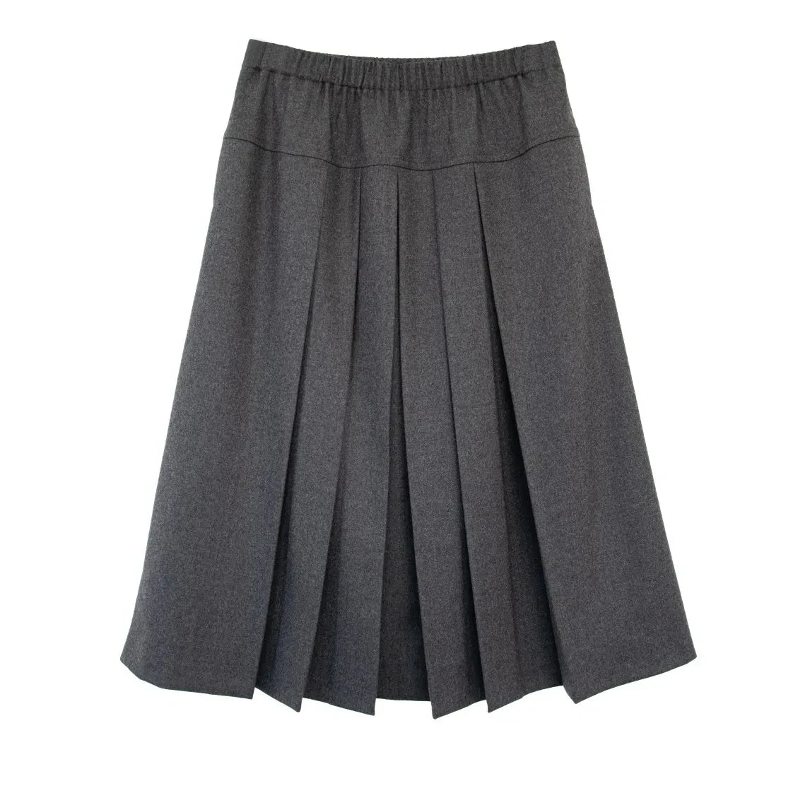THEAVANT - Falda de Lana Plisada | Gris