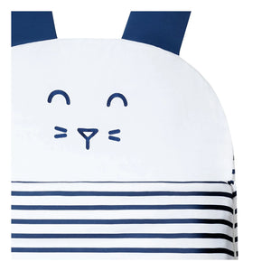 Les Petites Billes - Multi-Season Rabbit Sleep Suit | Navy Blue