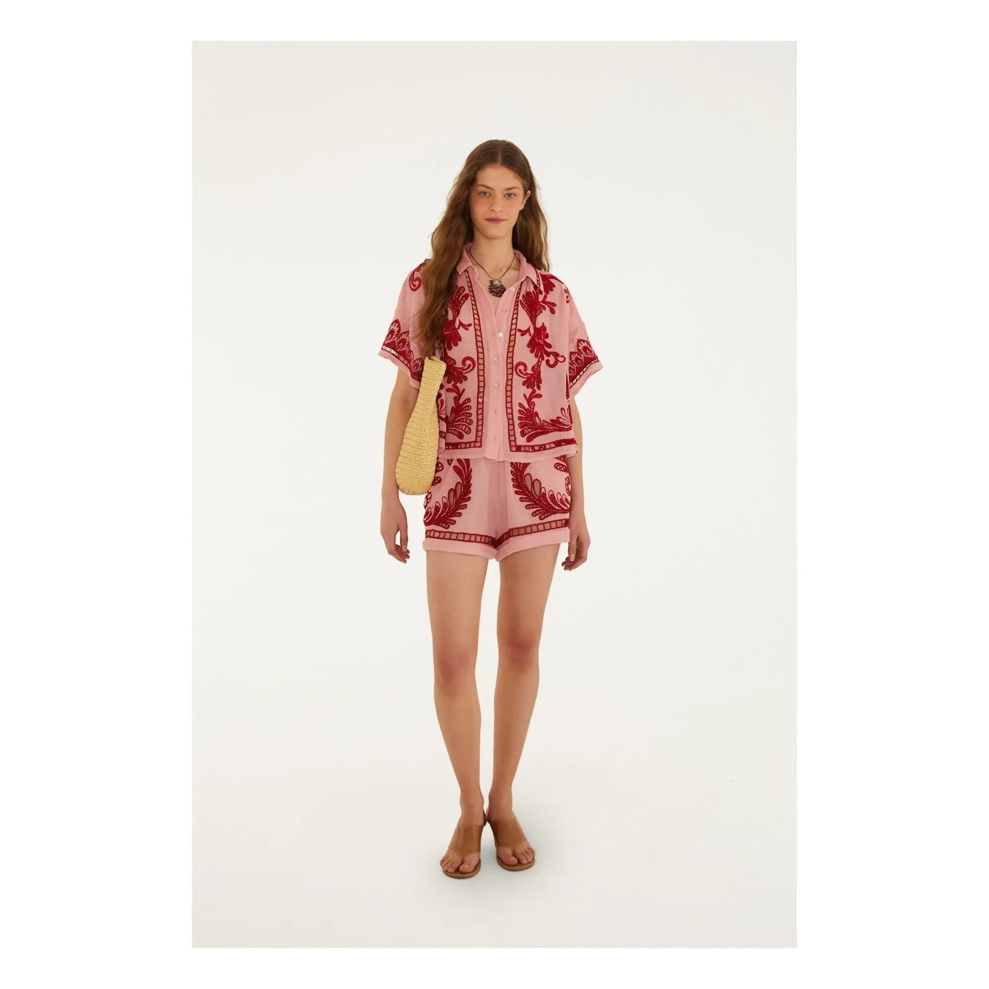 Farm Rio - Arabesk şort | Pembe