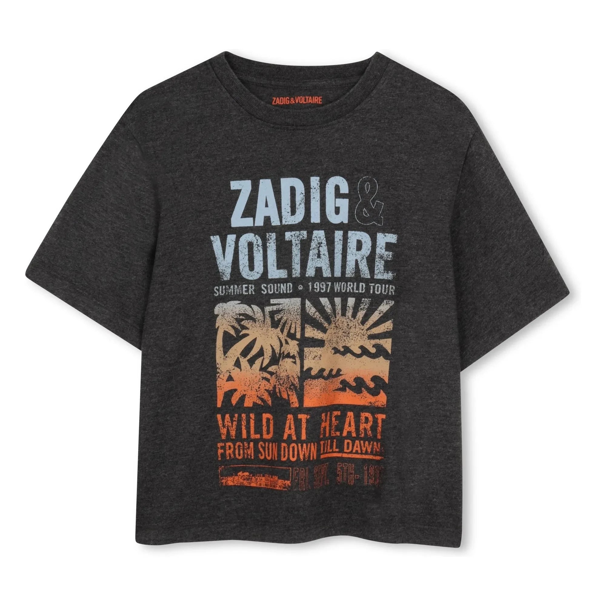 Zadig & Voltaire - Wild At Heart T-shirt | Kömür grisi