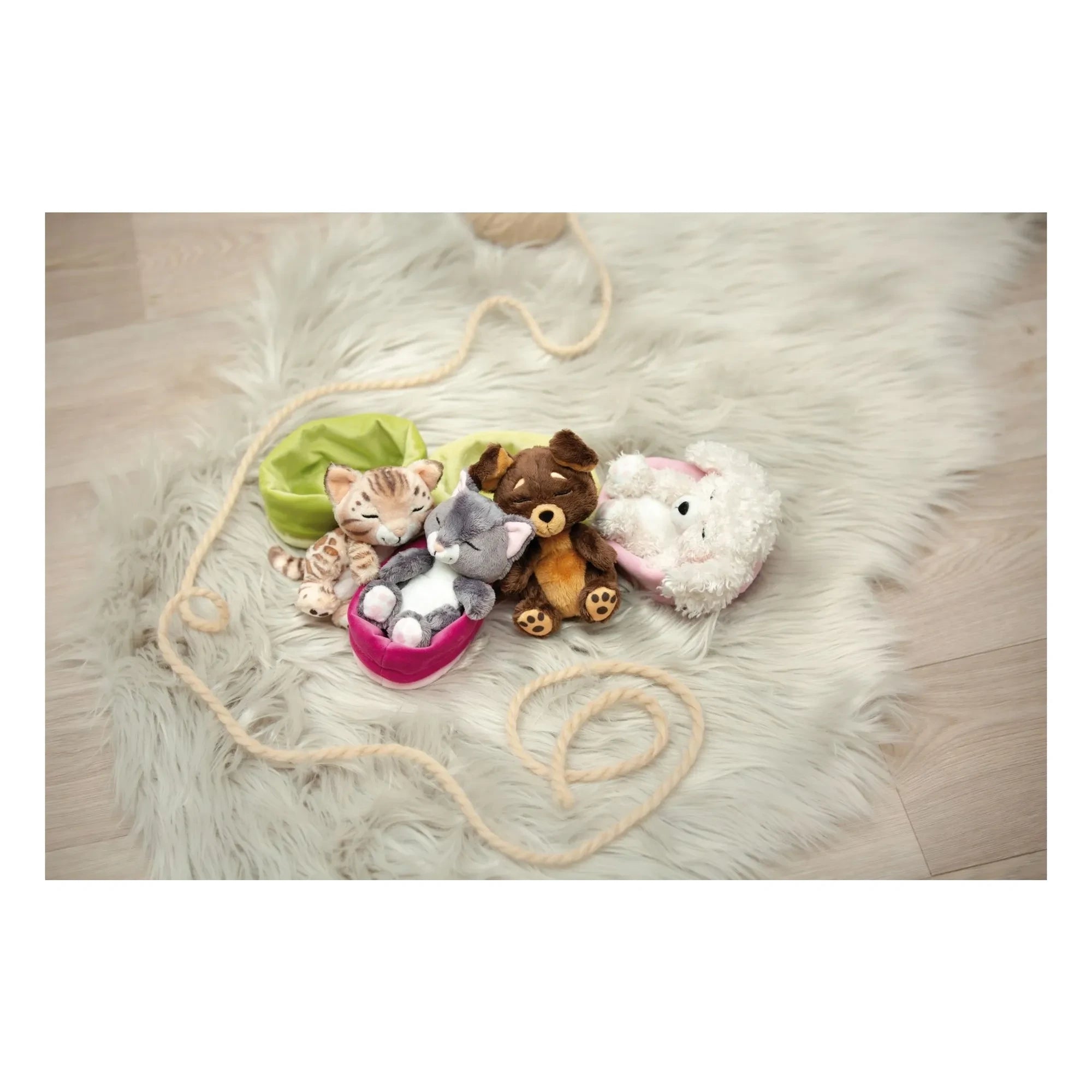 Nici - Peluche caniche - Sleeping Pets | Blanco