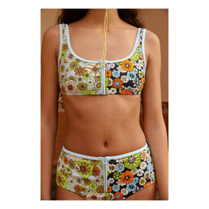 Alémais - Orange Blossom Jersey-Top aus recycelten Fasern | Hellblau