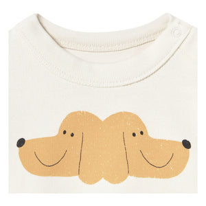 Tinycottons - Sweat Dogs Tiny & Tiny Algodón Orgánico Bebé | Blanco
