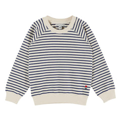 Emile et Ida - Sweatshirt Stripes | Marineblau
