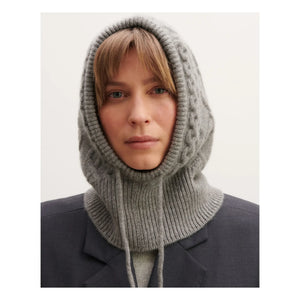 Bompard - Twisted Cashmere Balaclava | Grey