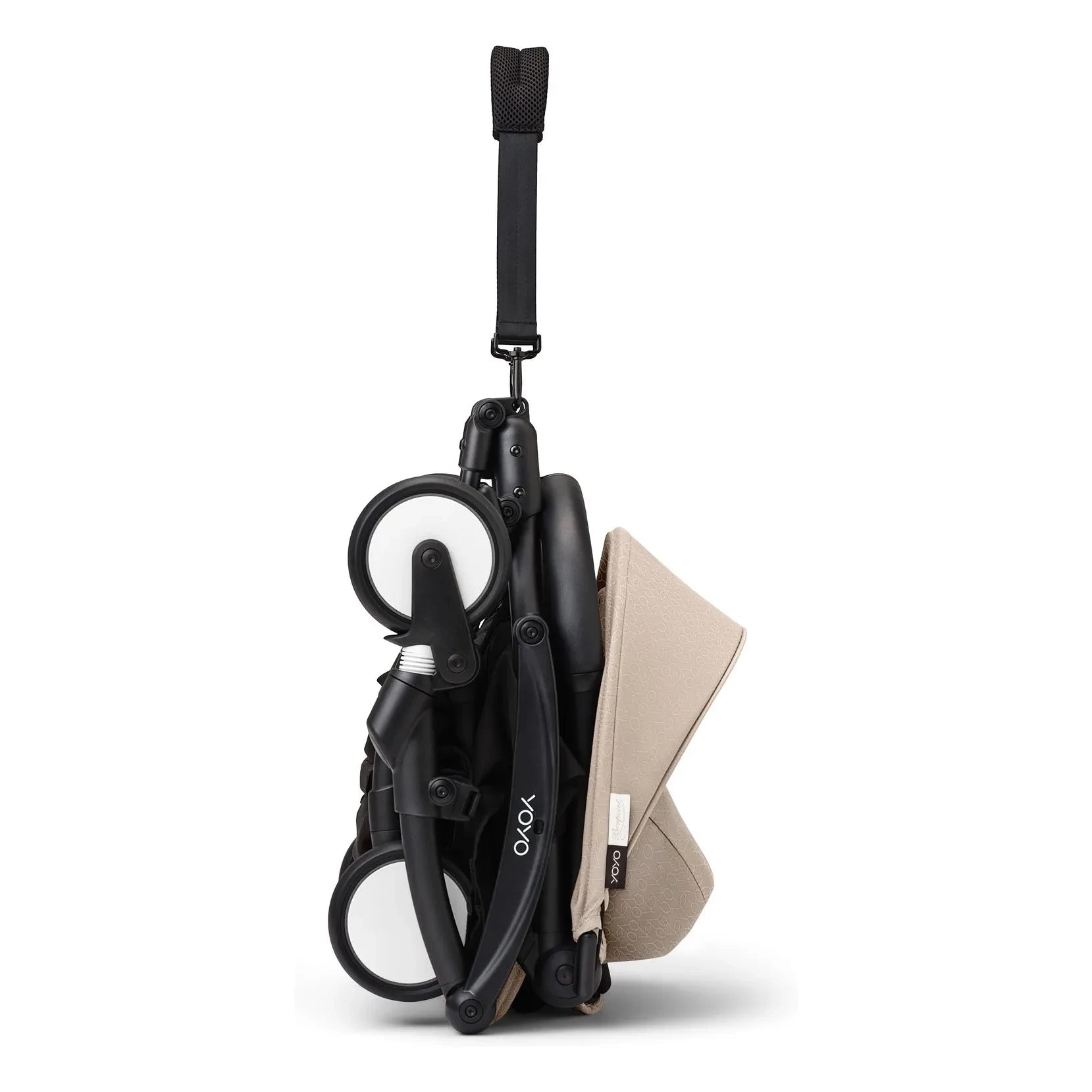 Stokke® - YOYO³ Bonpoint Complete Baby Stroller 0+ and 6+ Black Frame | Beige