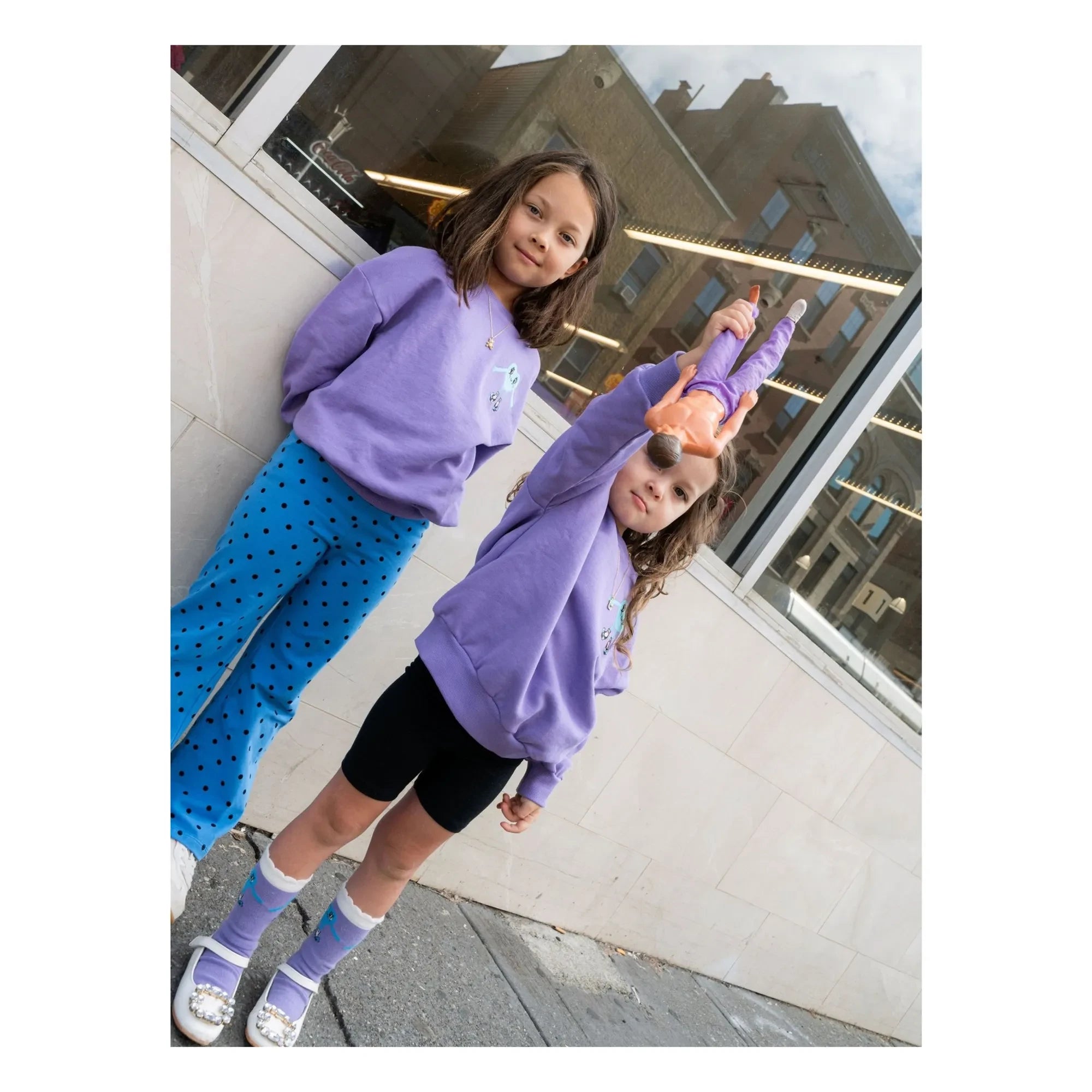 Mini Rodini - Sweat Heart Bio-Baumwolle | Lila