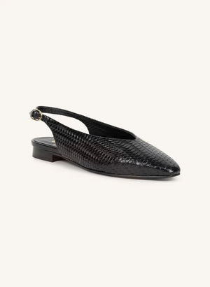 Bobbies - Anouk Strickleder Ballerinas | Schwarz