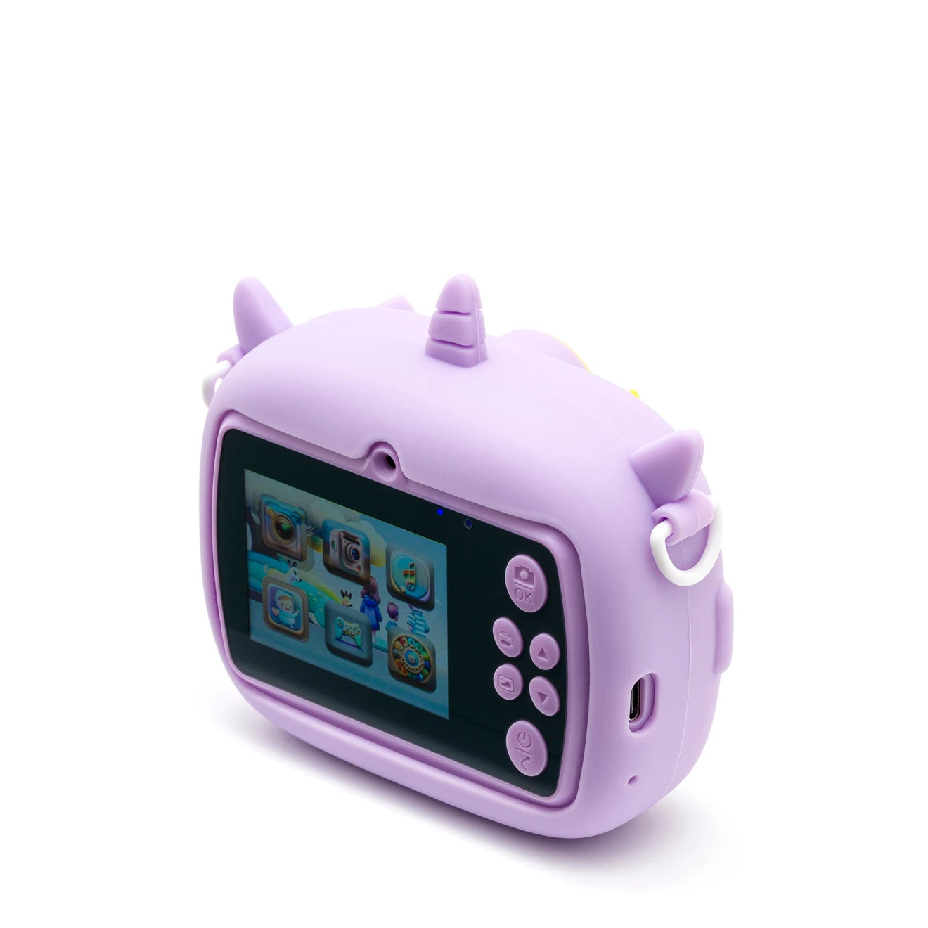 iPixi - Cámara de fotos instantánea morada Happy Kids