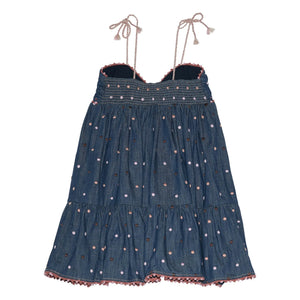Zimmermann - Awaken Pois Denim Elbise | Koyu Mavi