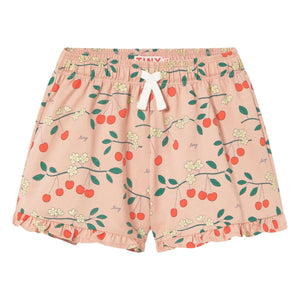 Tinycottons - Cerises Bio-Baumwoll-Shorts | Rosa