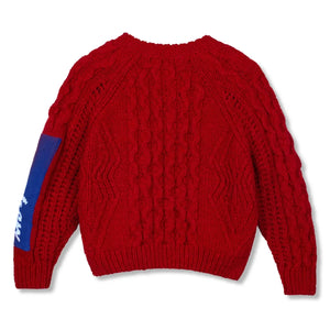 Wynken - Cárdigan Aran | Rojo