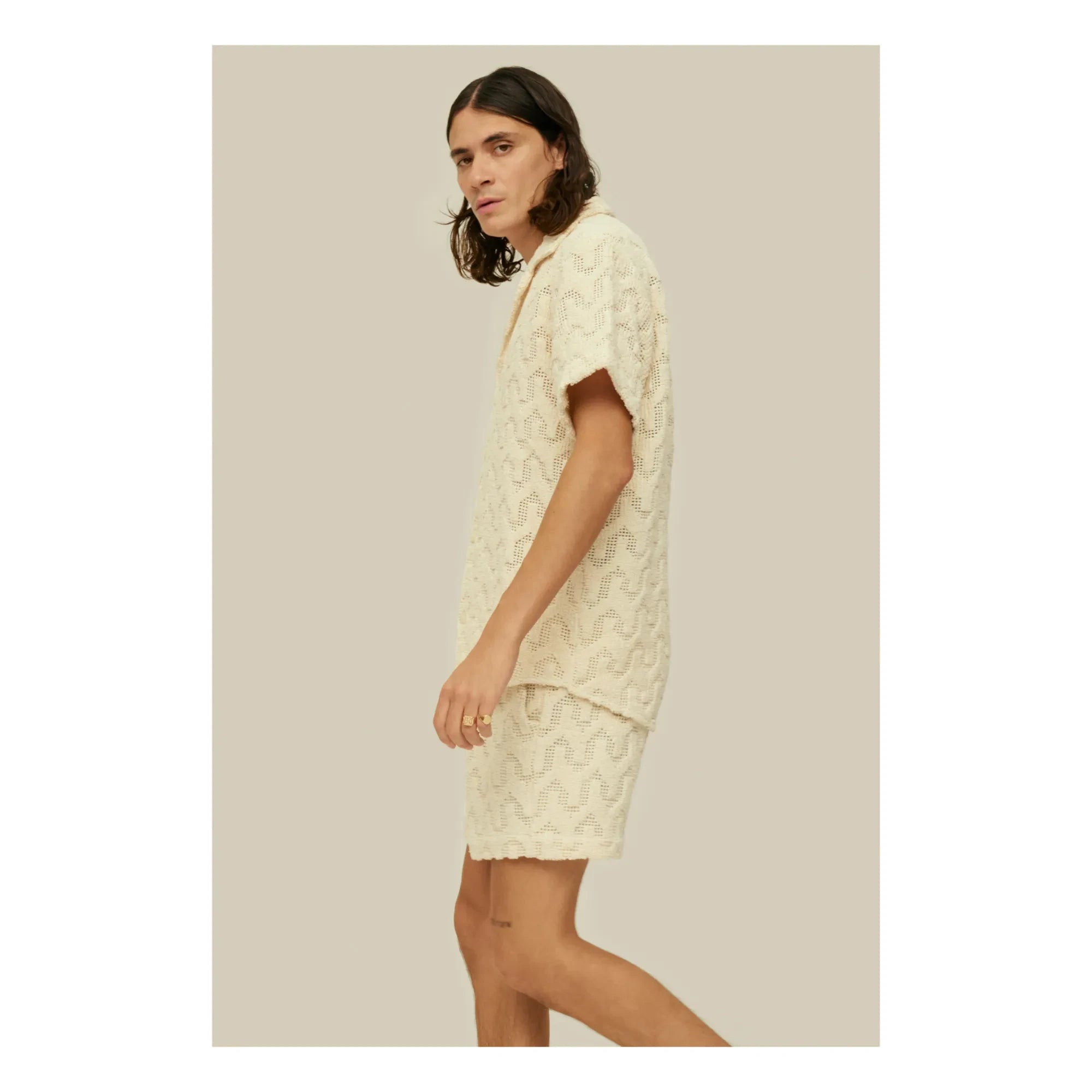 OAS - Blusa jaspeada Atlas | Crudo