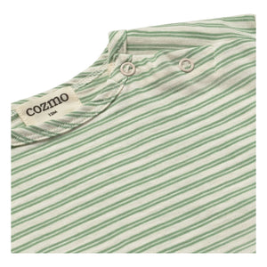 Cozmo - Çizgili Bebek Tişörtü | Meadow Green