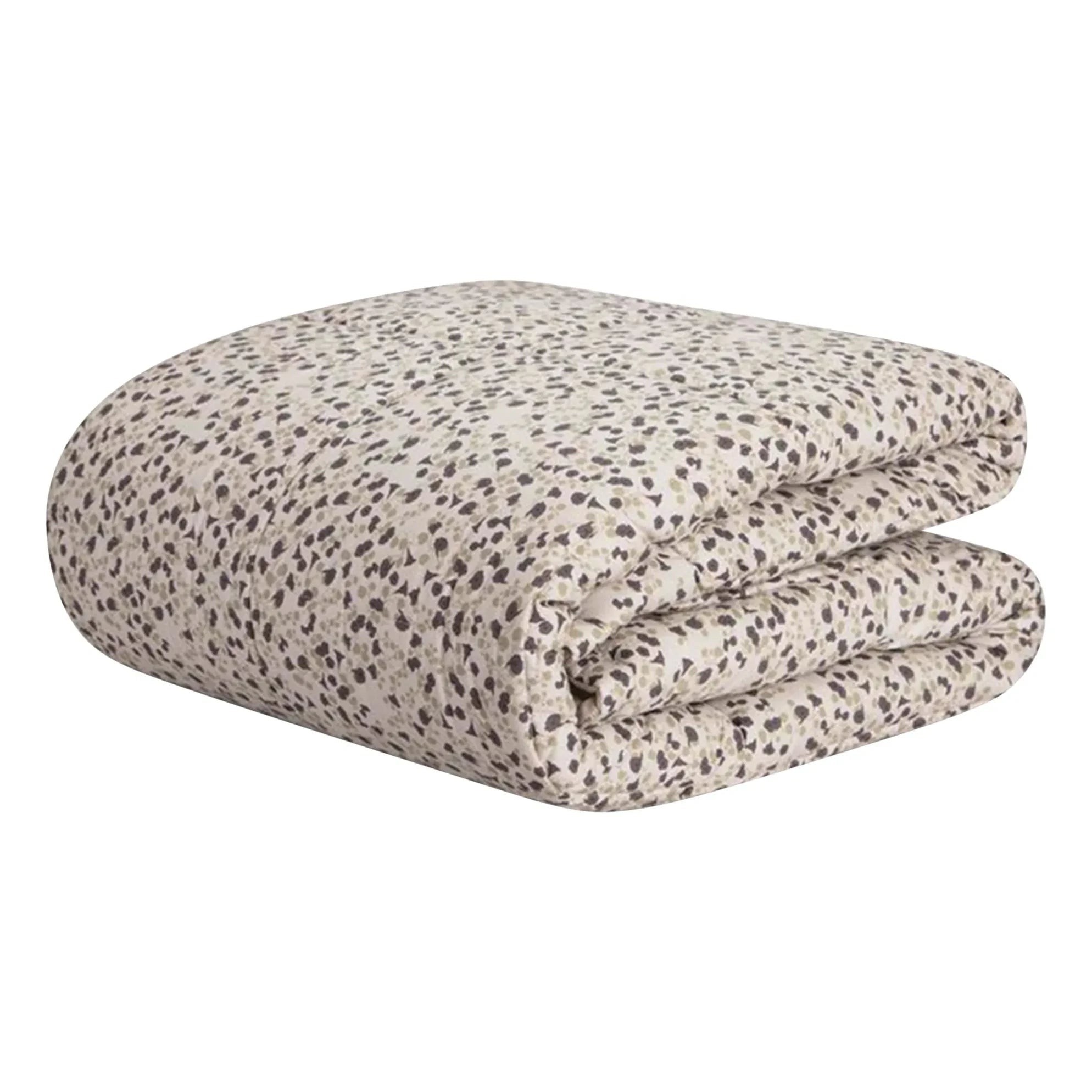 garbo&friends - Imperial Cress Cotton Percale Quilted Blanket | Grey
