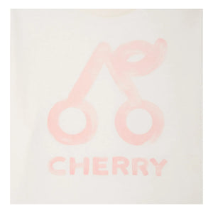 Bonpoint - Lele Cherry organik pamuklu T-shirt | Krem