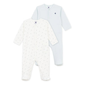 Petit Bateau - Conjunto de pijama de algodón orgánico de 2 piezas Dors Bien Oursons | Verde