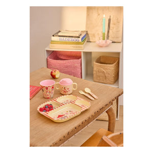 Rice - Fun Fair Melamine Divided Plate | Pink